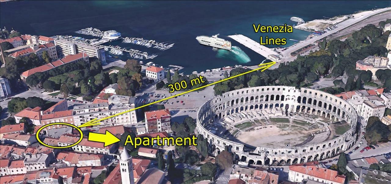 Arena Design Apartments With Free Private Parking And With A Terrace Пула Екстер'єр фото